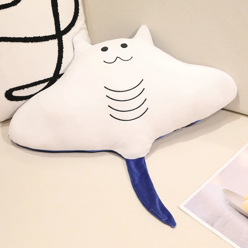 Peluche manta ray azul suave tierno para niños - imagen 3