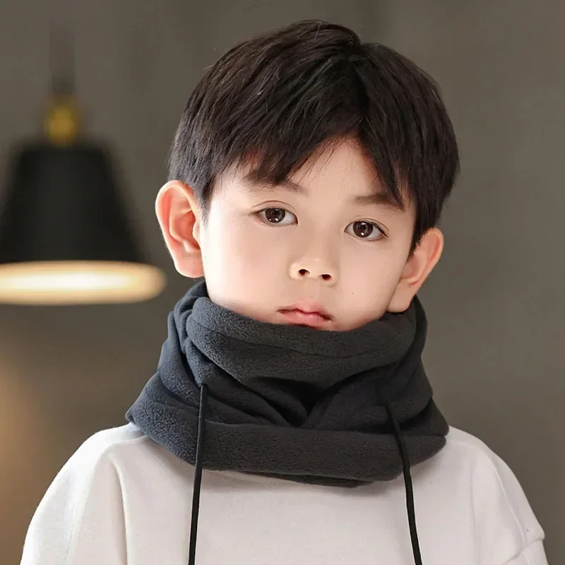 Gorro polar infantil con protector de cuello antiviento - imagen 5