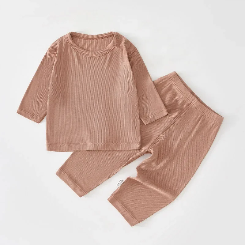 ropa verano recién nacido conjunto tops manga larga pantalón - imagen 2