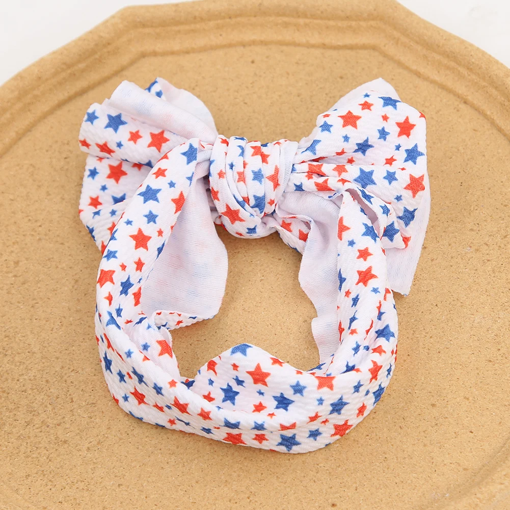 Diademas con lazo del Día de la independencia para niña, bandanas con bandera americana, diademas con lazo, accesorios para el cabello de bala para fiesta de baile, 2 unidades por lote - imagen 5