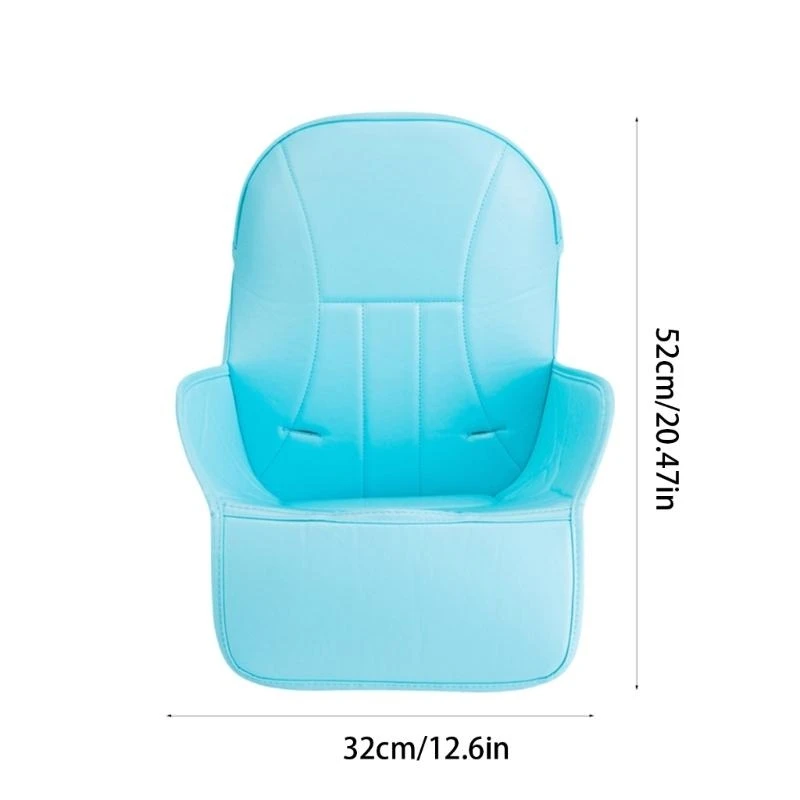 M76C Infant Toddlers Learning to Sit Chair Mat, Water Proofing Breathable PU Leather Sponge Cushion Pad for Various Highchairs - imagen 5