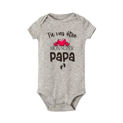 Mono bebé manga corta estampado Súper papá