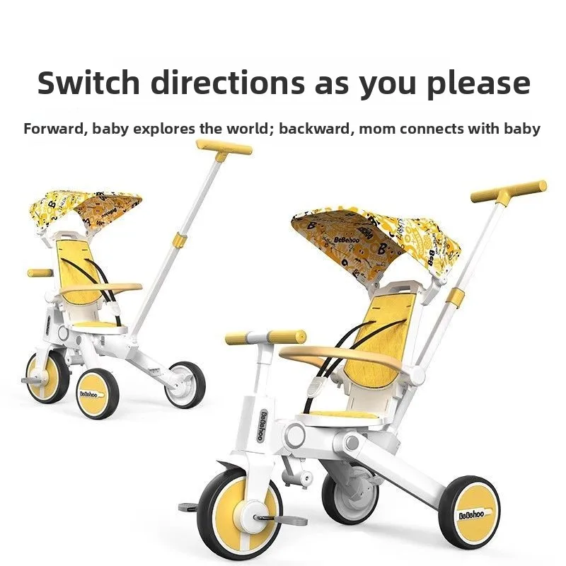 Cochecito multifuncional plegable ligero para bicicleta - imagen 4