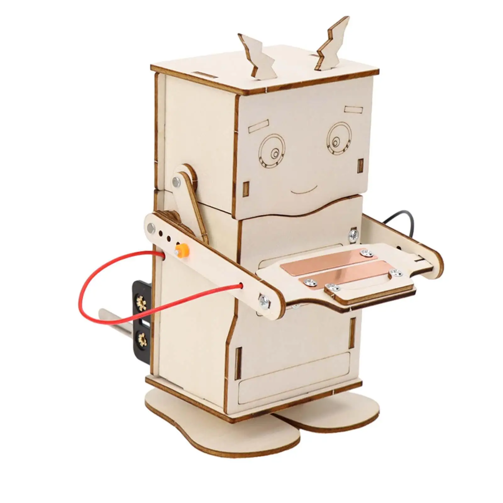 Small Inventions Robot Piggy Bank Wood Mechanical Building Toys for Girls Boys Age 8 9 10 11 12 Years Old Teens Children Kids