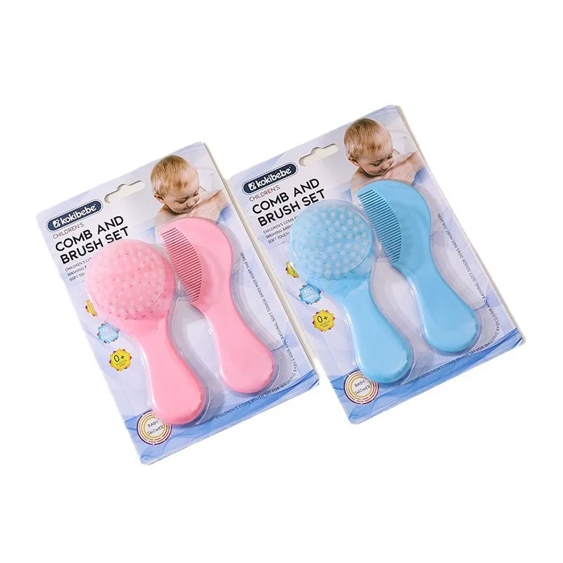 Juego de peine y cepillo de nailon para bebé: cepillo de baño suave + peine de pelo suave, agradable para la piel, sin daños en el cabello: ¡cuidado todo en uno! - imagen 5