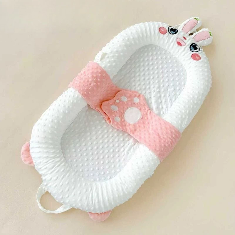 Almohada inclinada anti-acup bebé – Calmante recién nacido doble cara