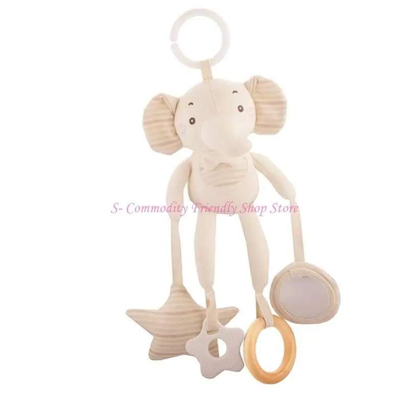 Sonajeros felpa suaves 85AE para bebés, juguetes desarrollo sensorial, campanillas montadas en cuna, sonajeros colgantes, - imagen 4