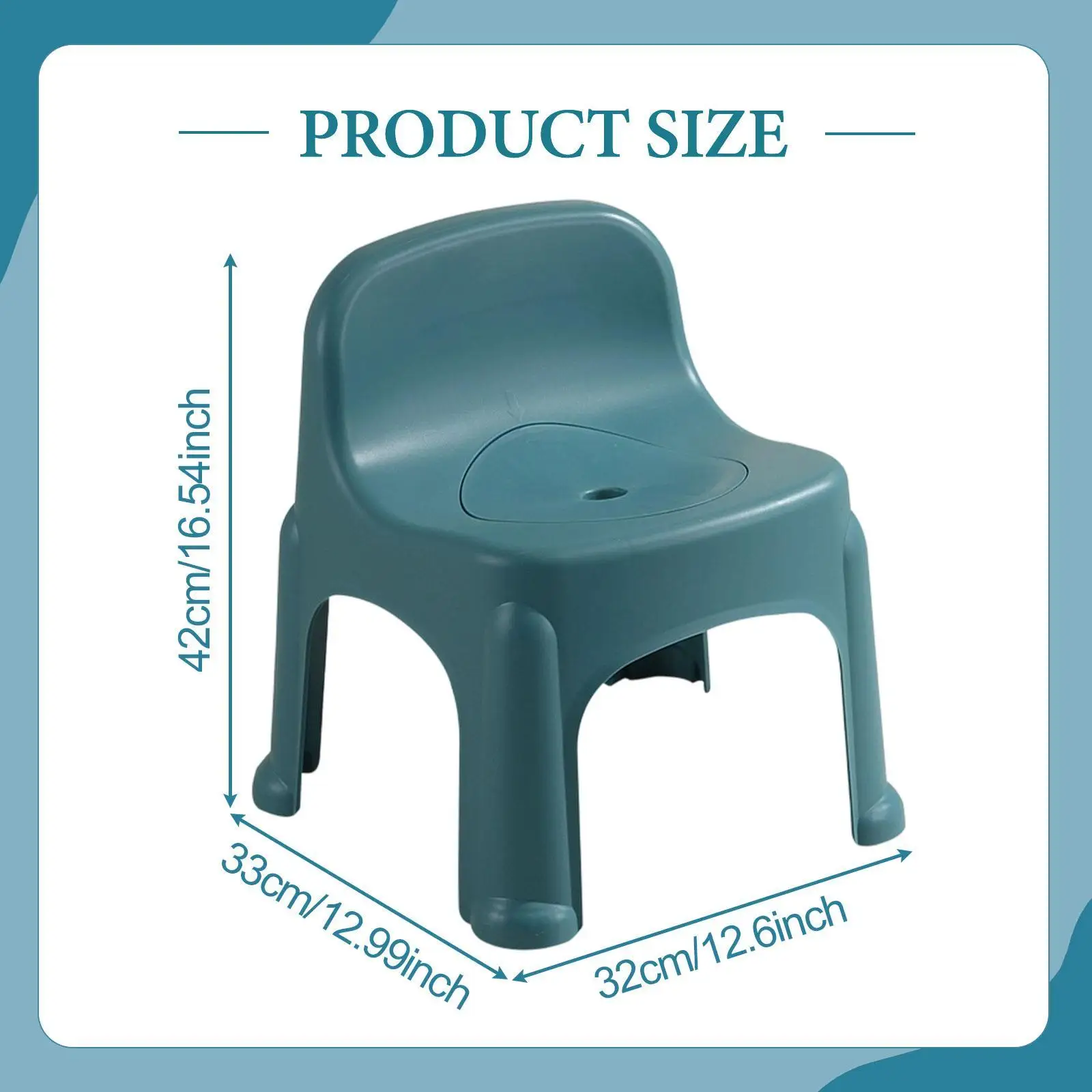 Toilet Stool Squat for Bathroom Compact Seniors Elderly Anti Slip Toilet Step Stool