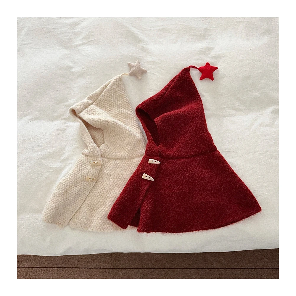 MILANCEL chaqueta de invierno gruesa para niñas con capucha y estrella - imagen 4