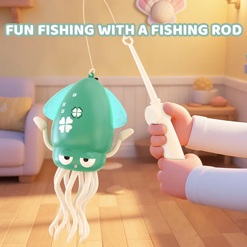 Juguete interactivo de descompresión para padres e hijos, simulación de pulpo bailando, luz sonora para evitar obstáculos, detección automática - imagen 4