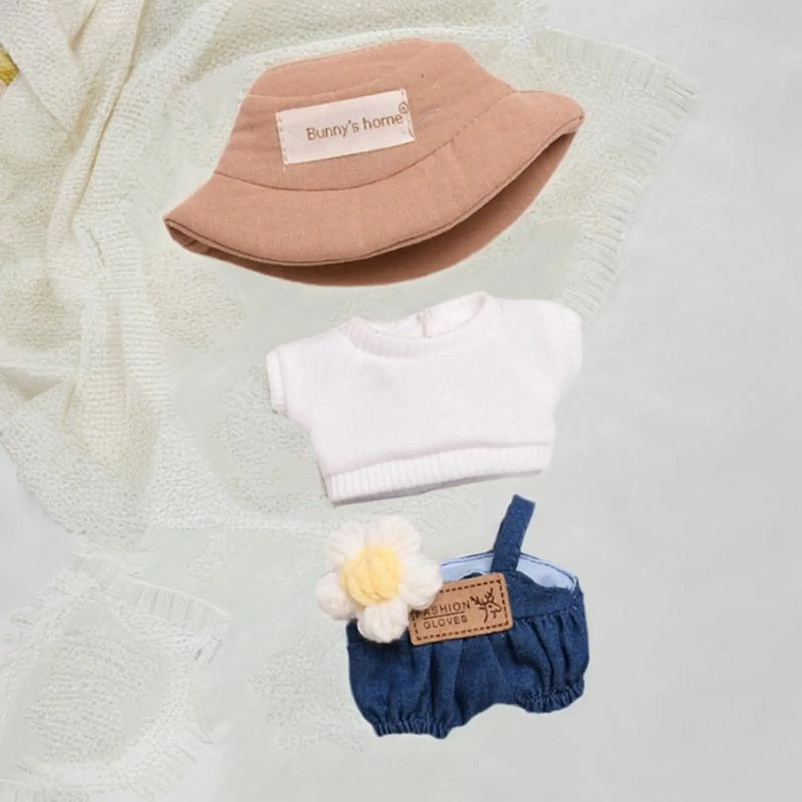 Plush Doll Top and Pants DIY Flexibility Make Your Own Dolls for 5.91'' Doll