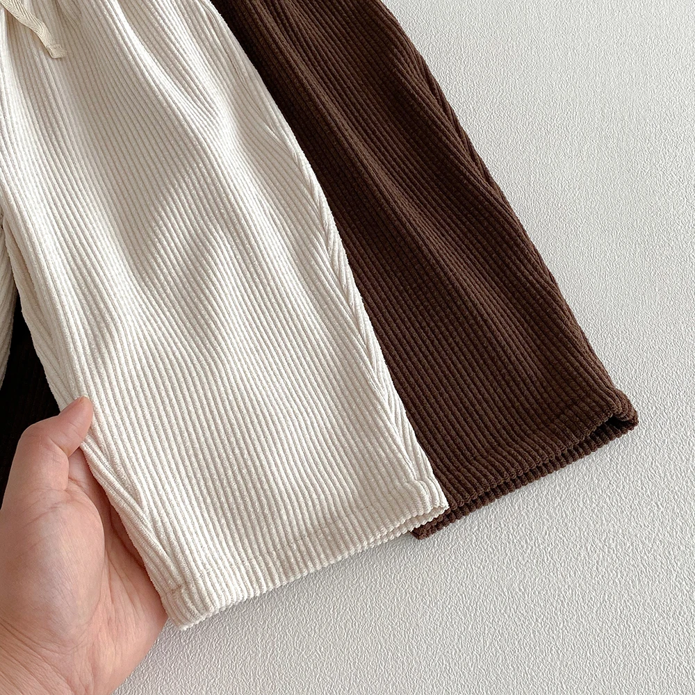 Pantalones de pana elásticos con bolsillos para niños - imagen 2