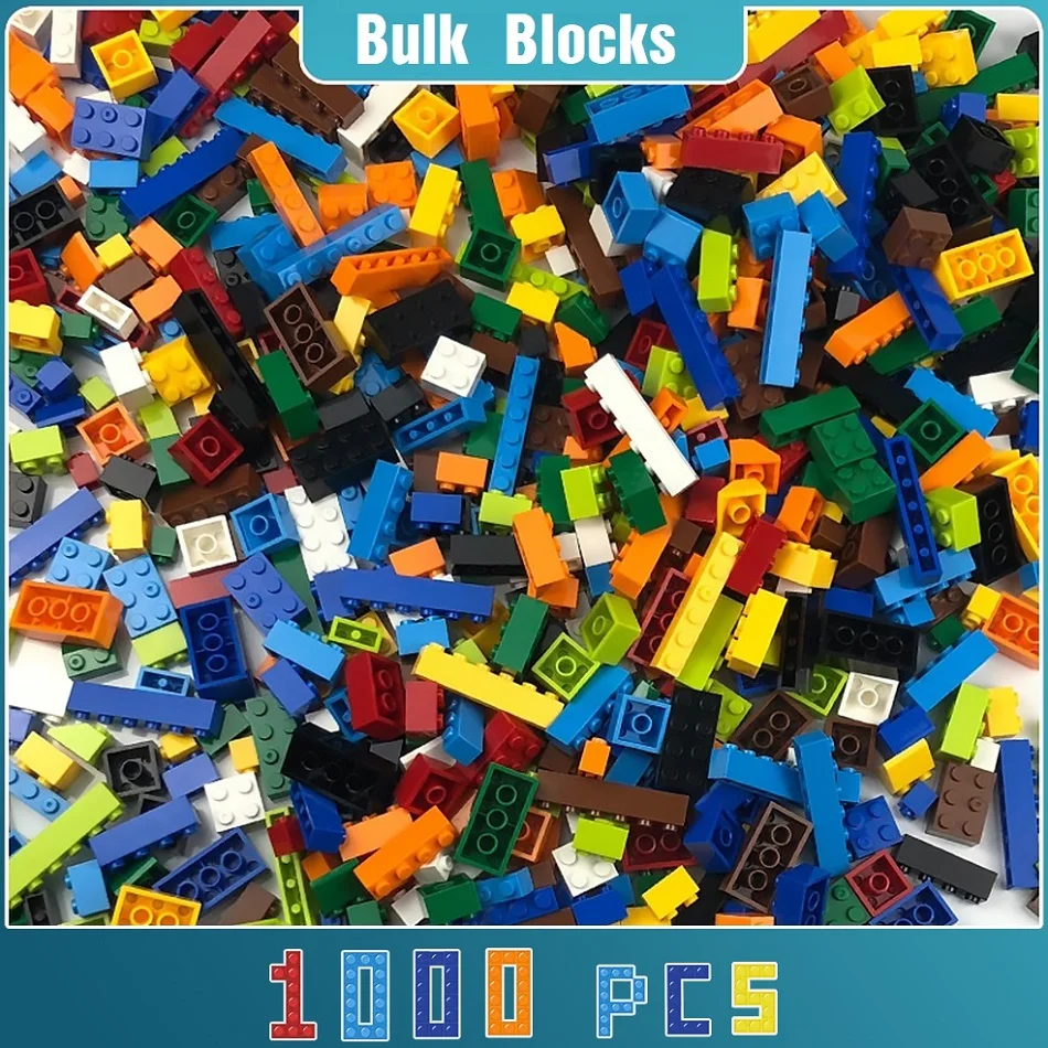 1000 piezas de bloques de construcción a granel, ladrillos clásicos DIY, juguete educativo de construcción creativa, regalo para niños, Compatible con marca City Friends