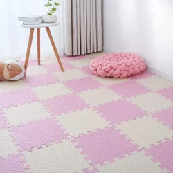 Alfombra de juego entrelazada suave y gruesa para bebés segura
