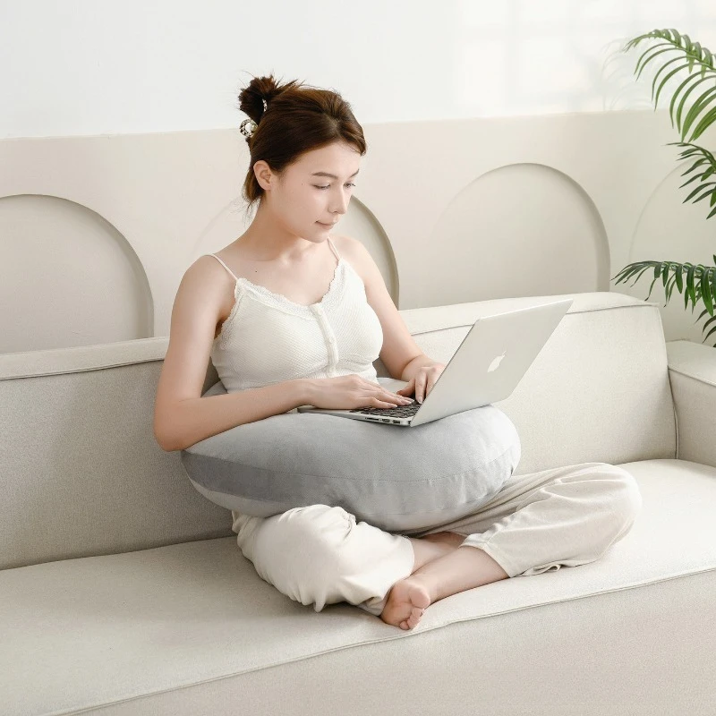 Almohada de lactancia multifuncional para alimentación de recién nacidos, cojín de soporte para lactancia manos libres con funda lavable extraíble