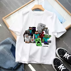 Camiseta Minecraft manga corta para niños – Ideal verano