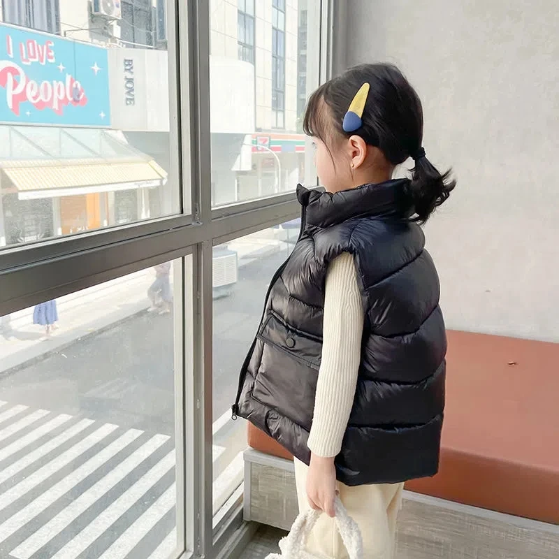 Abrigo impermeable de algodón con cuello alto para niños - imagen 4