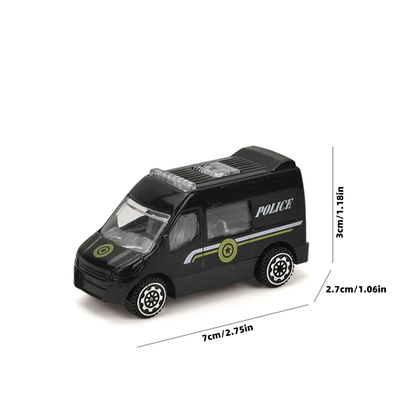 Juguetes de coches de aleación con temática de lucha contra incendios, con barricadas y mapas, coches de juguete educativos para niños, reconocimiento de señales de tráfico, ingeniería - imagen 4