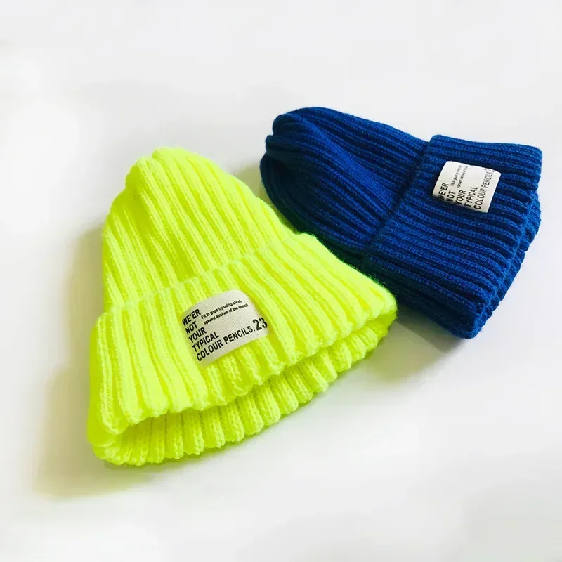 Gorro de invierno para bebé, gorro bonito de Color caramelo a la moda, gorro de punto cálido de ganchillo para niños de 0 a 2 años, gorro para niños y niñas, cosas para bebés - imagen 4