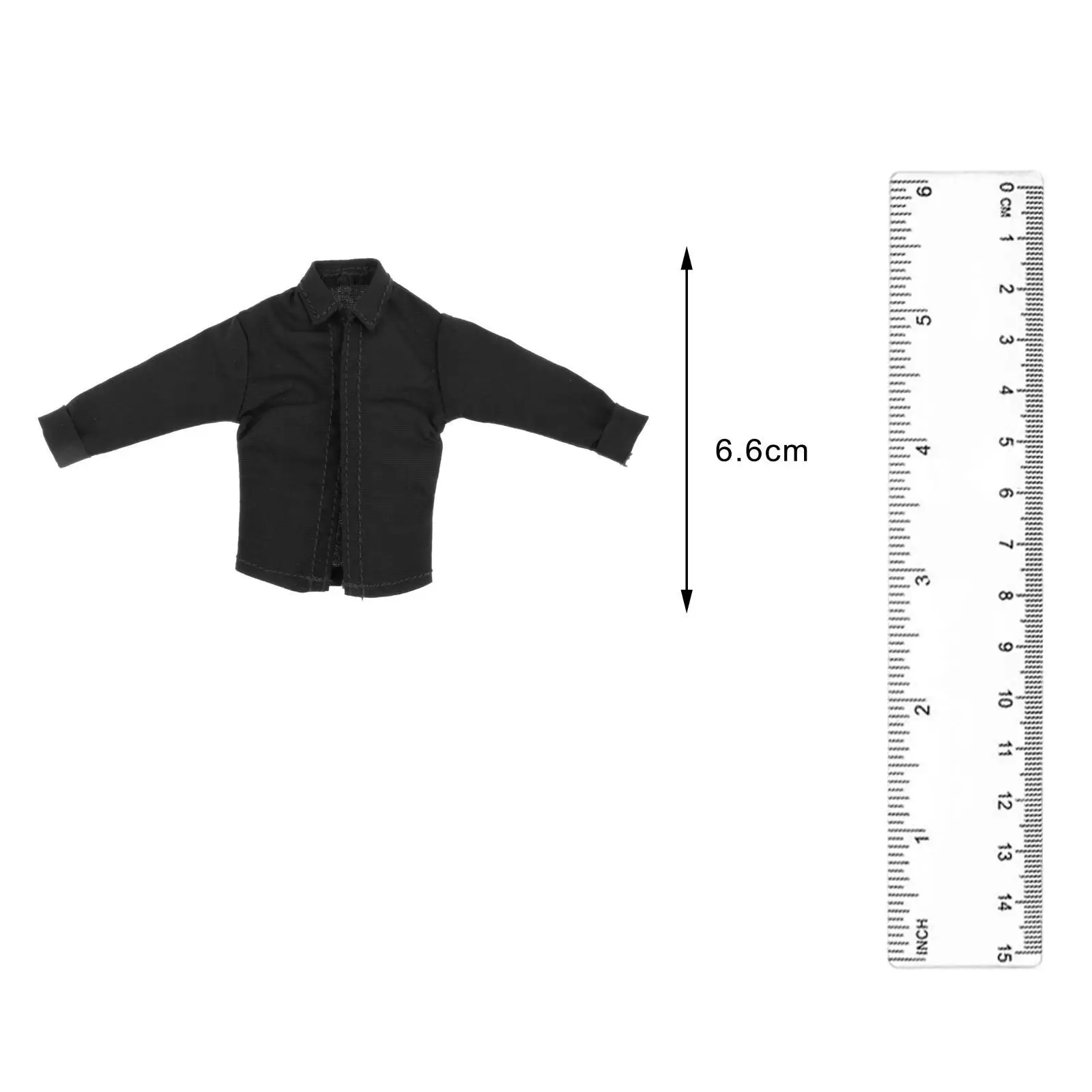 1:12 Scale Miniature Shirt for Figures, Outfit Accessory for 6'' Inch Models