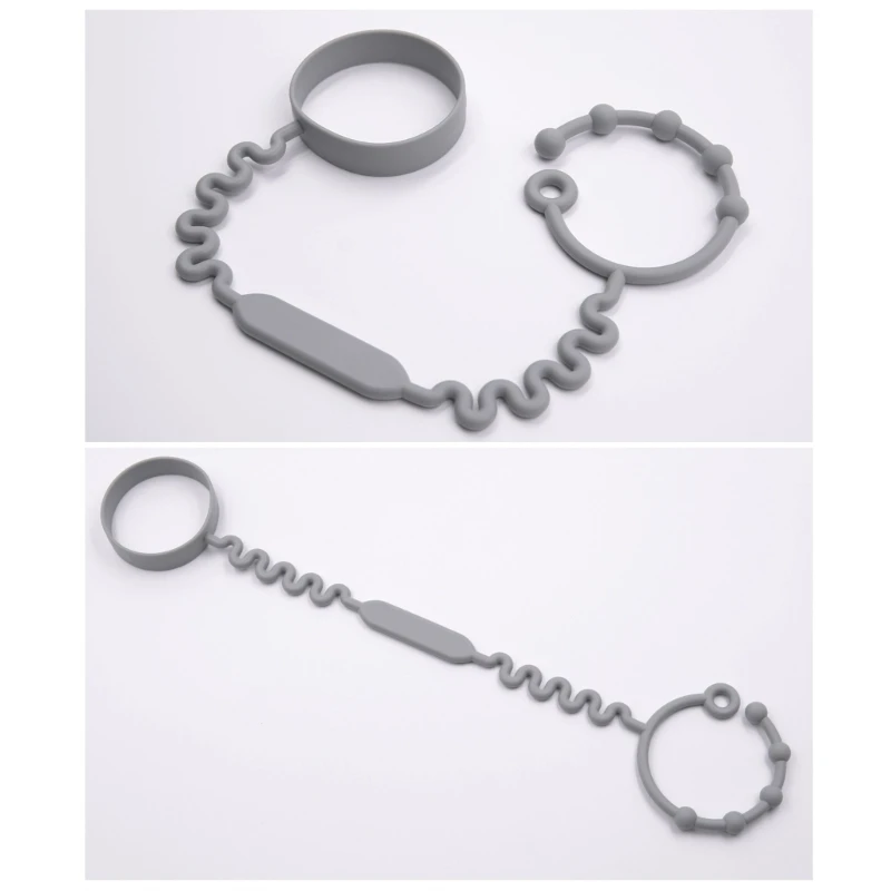 Correa de chupete de silicona flexible para bebé QX2D - imagen 2