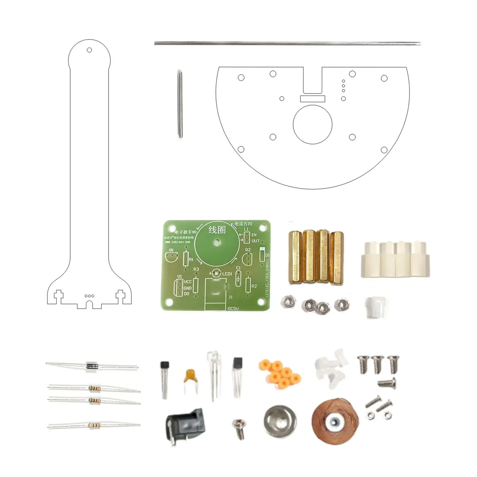DIY Magnetic Pendulum Physics Kits Toy for Creative Gift Ages 7-14 Years