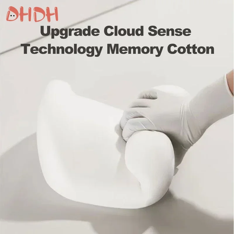 Cojín de cuello de coche de alta calidad, espuma viscoelástica, soporte Lumbar protector para espalda, almohada Universal transpirable para reposacabezas de coche, suministros para coche - imagen 4