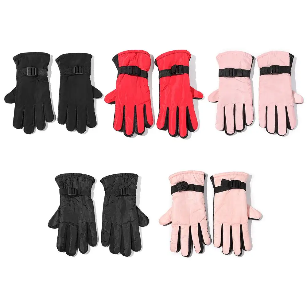 1 par de guantes para niños y niñas, guantes de esquí cálidos impermeables para invierno para adultos, mitones para niños, guantes para nieve al aire libre