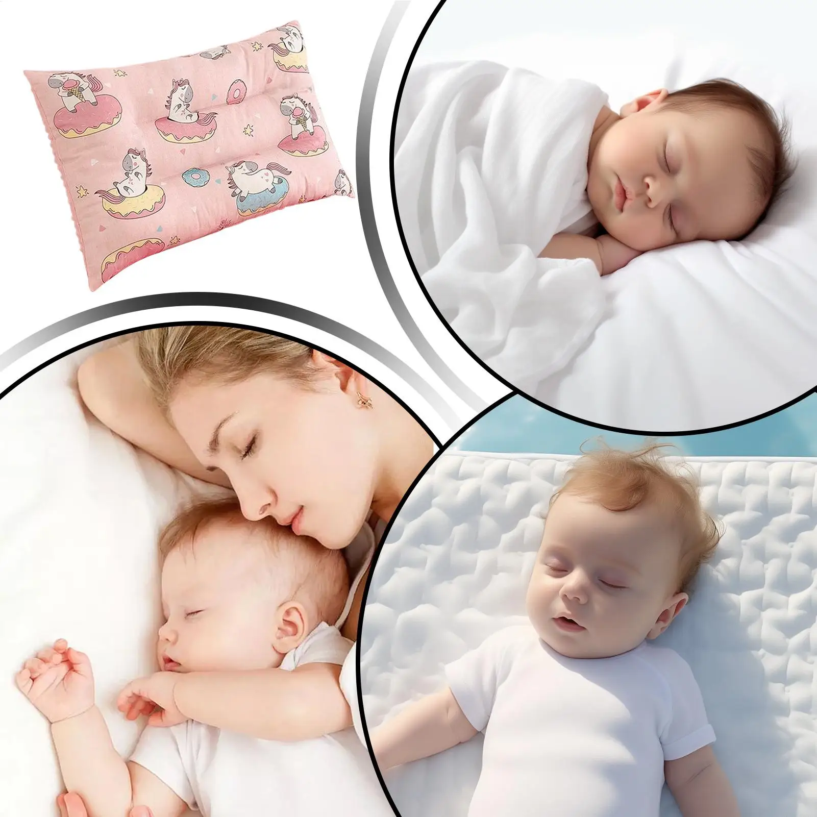 Almohada para niños, almohadas para dormir con diseño de dibujos animados, cojín suave decorativo bonito para cama, suelo, viaje, lectura, coche - imagen 5