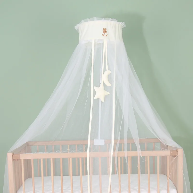 Mosquitera para cama de bebé de estilo lindo de dibujos animados, mosquitera de malla cifrada para el hogar de verano, tipo Clip, mosquitera Universal para cuna