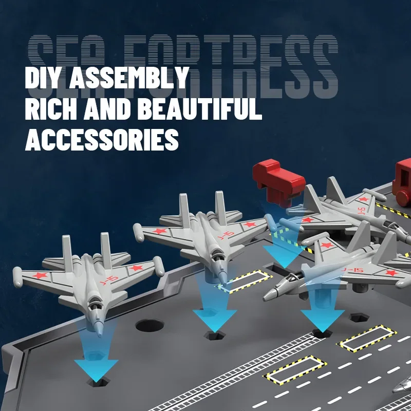 Portaaviones S19 RC de guerra con mando a distancia y motor dual - imagen 3