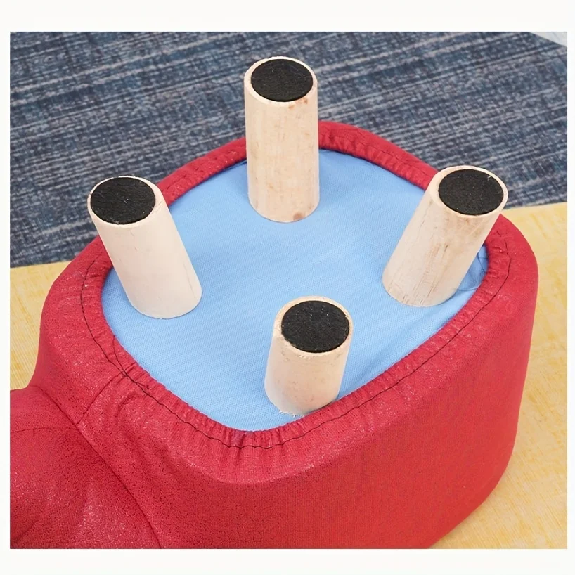 Taburete elefante infantil en madera maciza - diseño creativo - imagen 3
