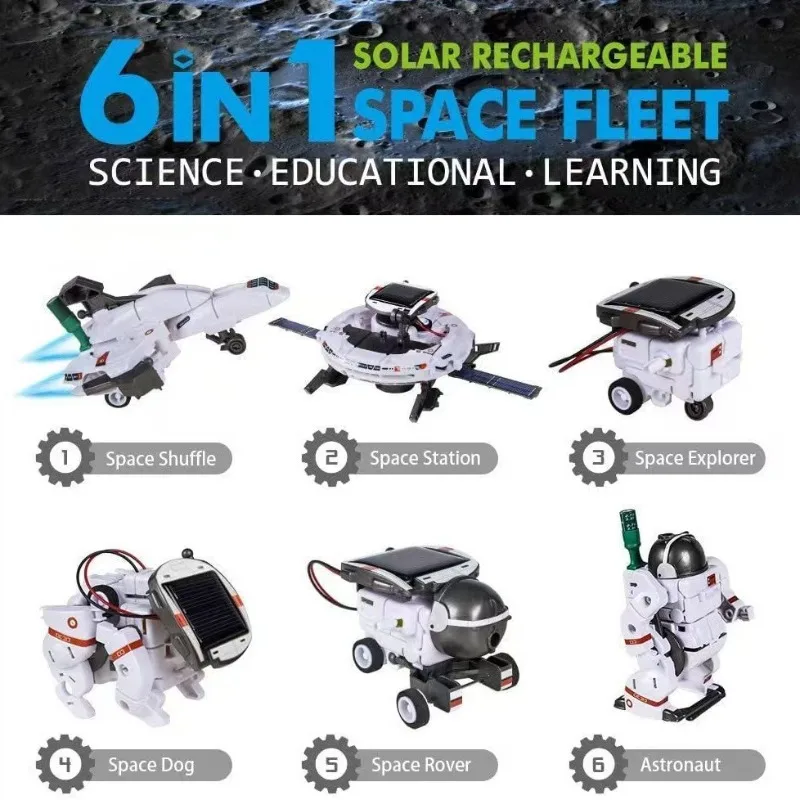 Robot solar educativo de construcción para niños