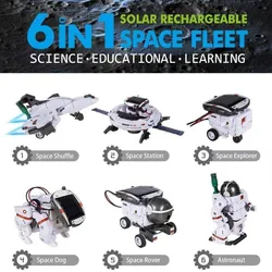 Robot solar educativo de construcción para niños