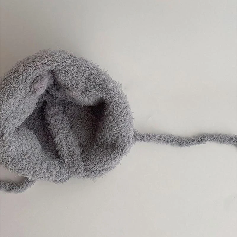 M76C Newborn Baby Hat Rabbit Ears Infant Cap Baby Boy Girl Toddlers Hat Infant Beanie Cap Lightweight Baby Hat Nursing Hat - imagen 3