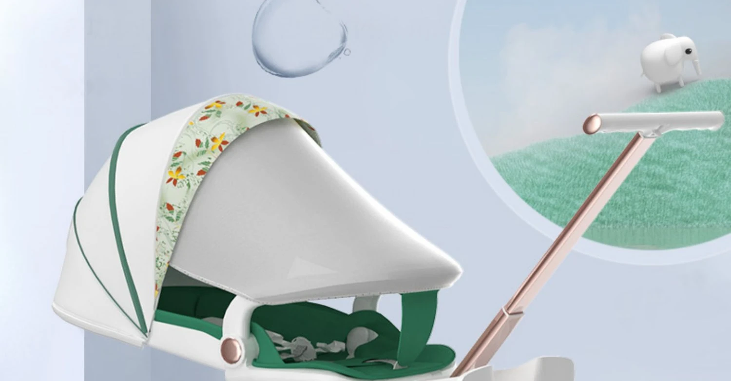Carrito de cuatro ruedas plegado