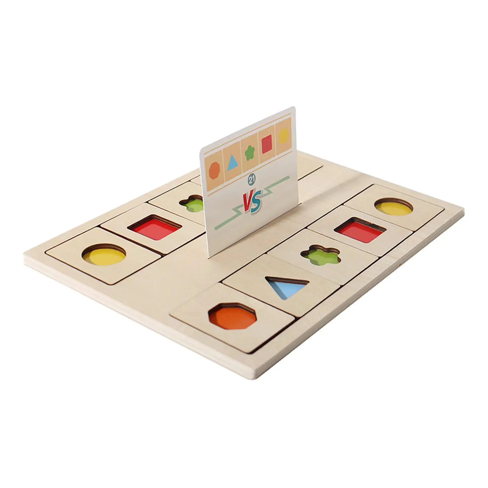 Wooden Color Shape Sorting Box Educational Toy for Ages 3 4 5 Year Old Child