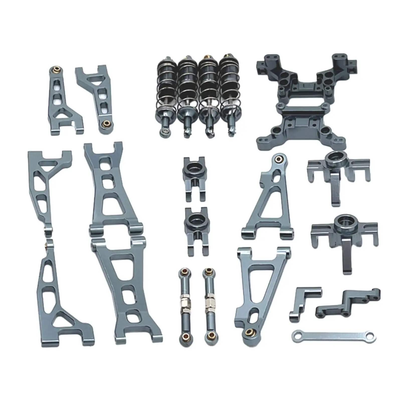 1/16 RC Car Complete Set Replacements Parts Rear Cup Front and Rear Shock Absorbers for Mjx 16207 16208 16209 Accessories