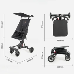 Cochecito de viaje ultraligero para bebé