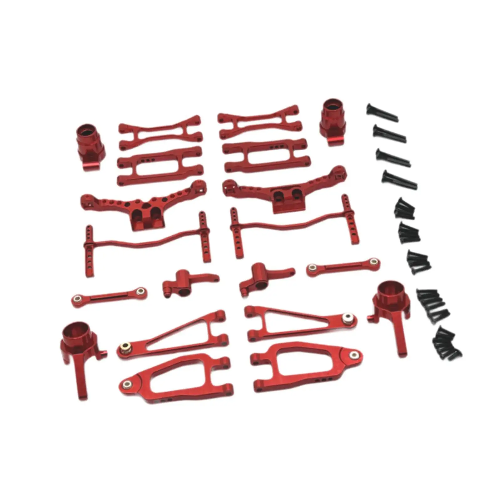 RC Front Rear Swing Arm Professional Accessory Metal Steering Rod Steering Cup Parts Set for 18101 18102 1/18 Vehicle Parts