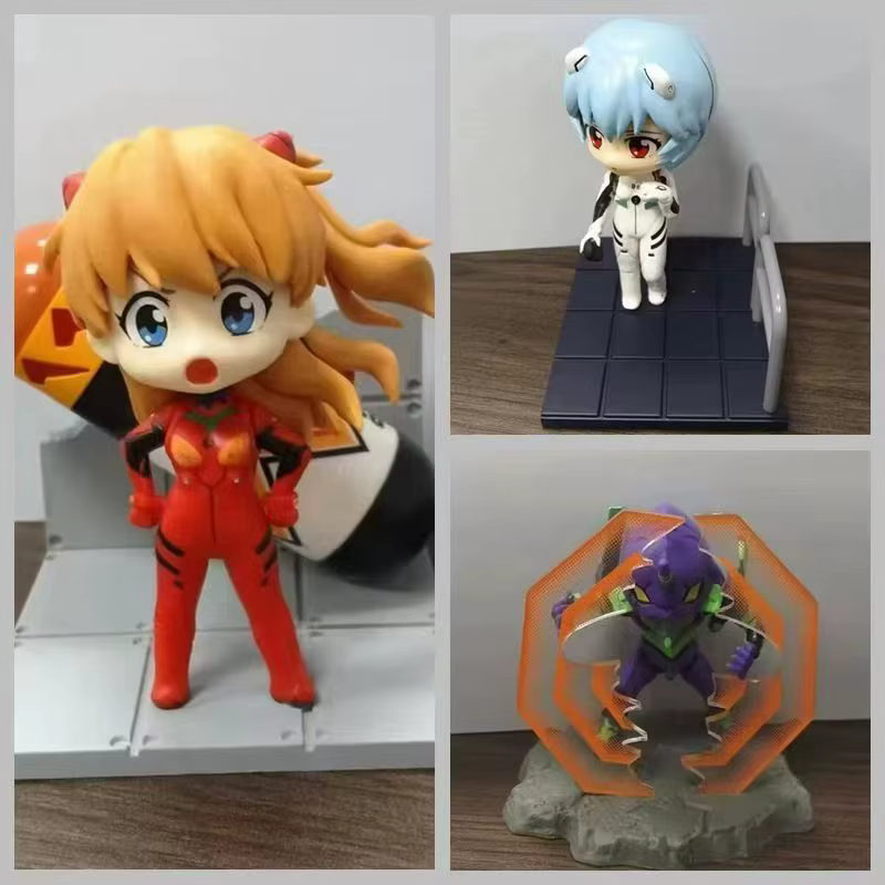 Figura de acción Evangelion Rei Asuka Kawaii Unidad-01 - Caja Sorpresa - imagen 2