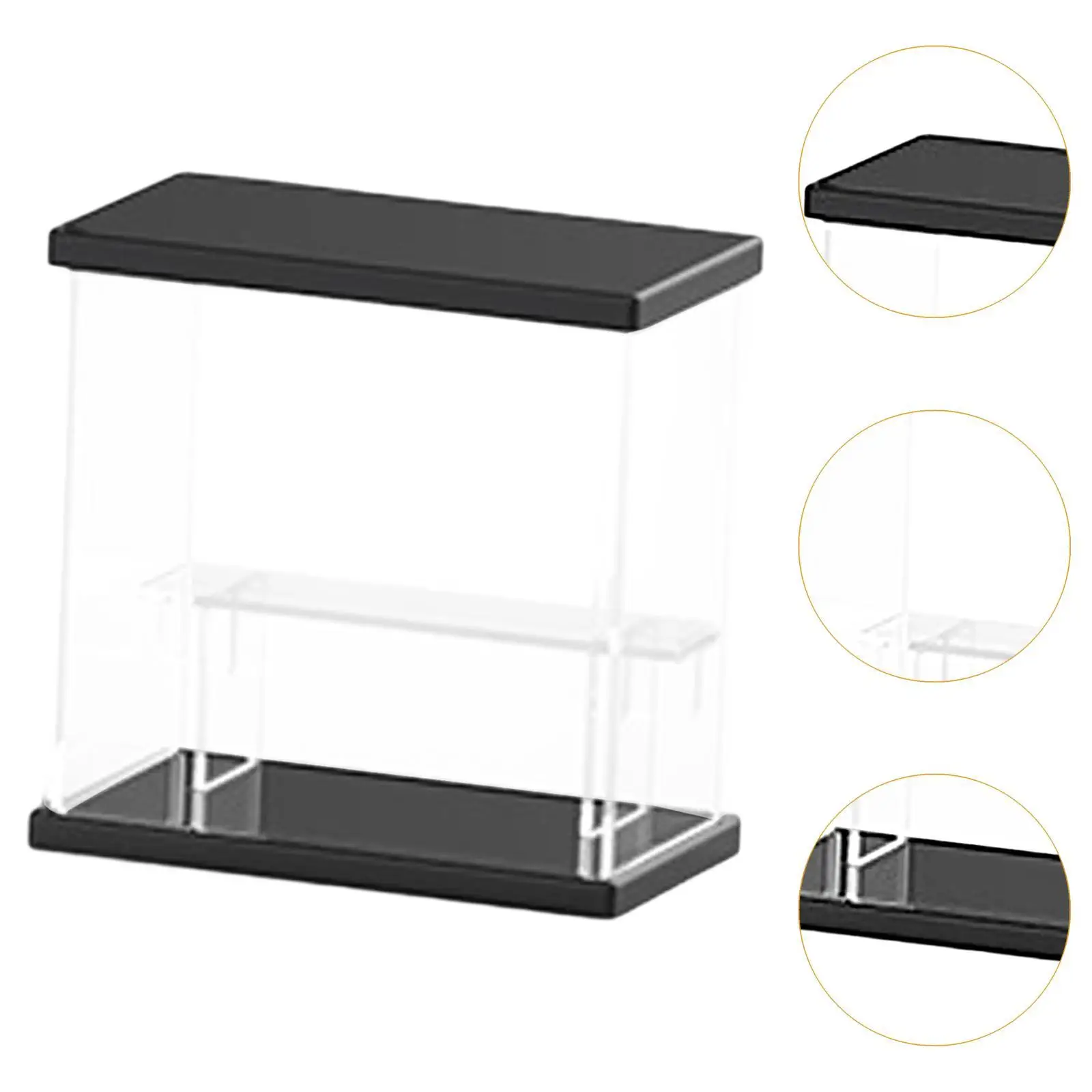 Acrylic Display Case Assemble Display Stand Toy Showcase Box Display Shelf for Action Figures Countertop Desk Model Doll Office