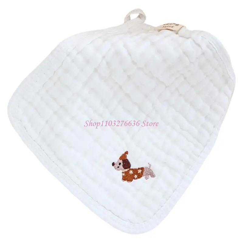 Paño para eructar algodón para bebé R6FD, 1 ud./5 uds., pañuelo pequeño, toalla 6 capas para niño - imagen 5