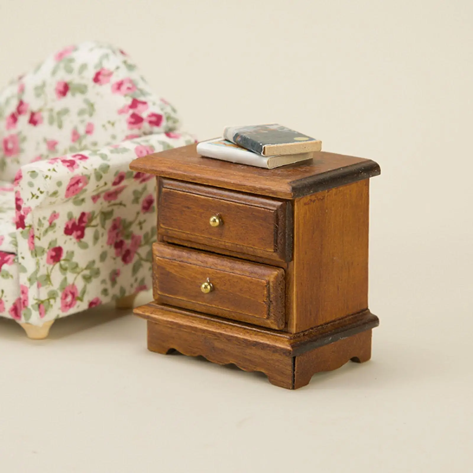 Dollhouse Bedside Table Holiday Gift Simulation 1/12 Playset BJD Doll Parts