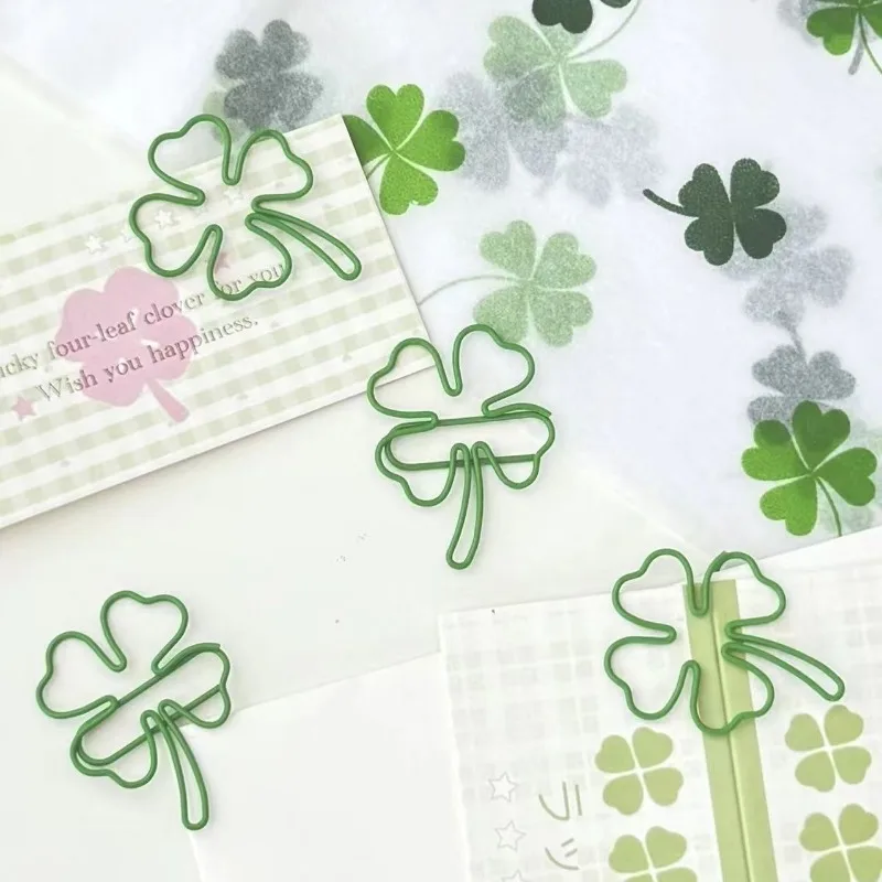 Clips verdes decorativos para álbum de scrapbook y carpetas - imagen 4