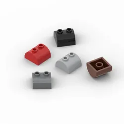 Piezas de ensamblaje compatibles con MOC, perfil 2x2x1 curvo