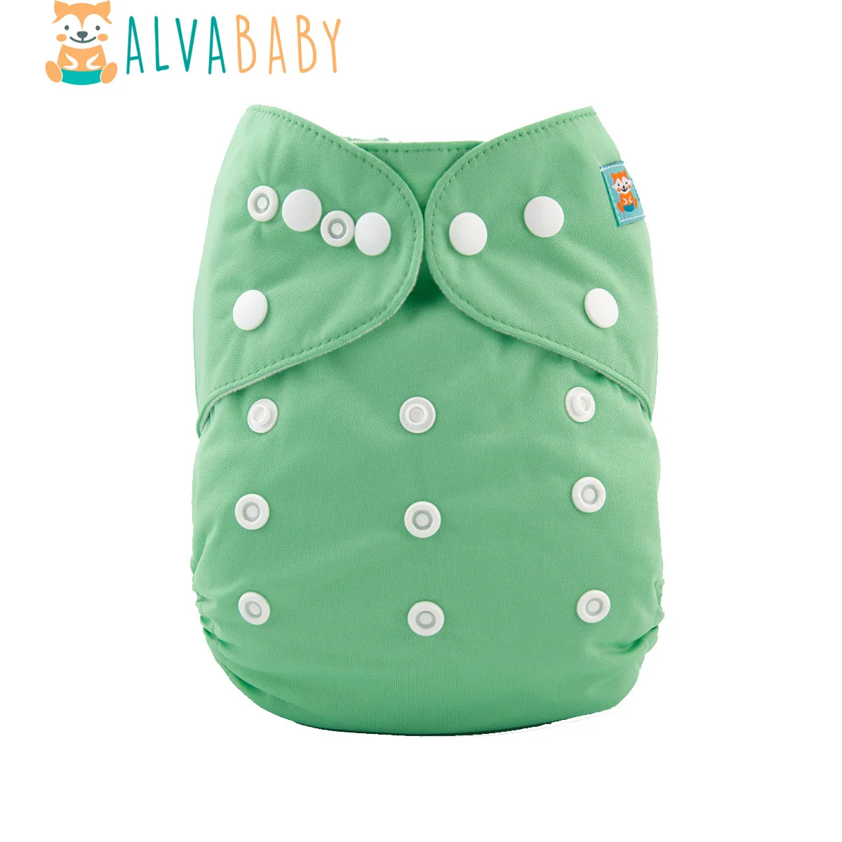 AlvaBaby pañal reutilizable de bolsillo liso para bebé