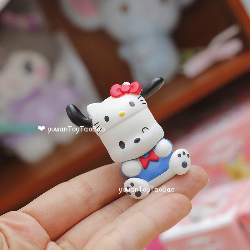 Sanrio personaje caja ciega juguetes Linda figura de dibujos animados Hello Kitty Pom Purin Cinnamoroll Pochacco muñeca modelo coleccionar adornos - imagen 5