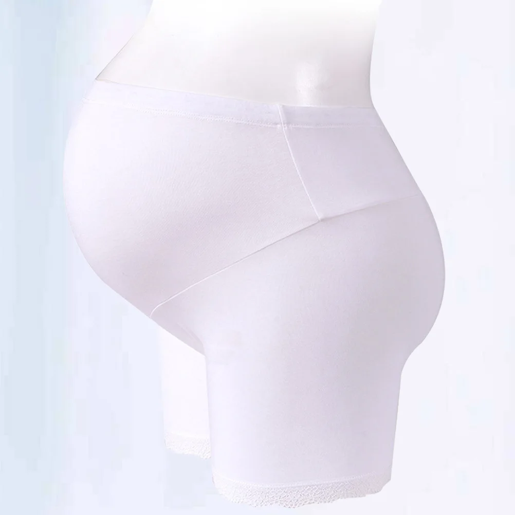 Ropa interior de maternidad blanca para mujer, bragas sin costuras para embarazo, hebilla de ajuste, bragas suaves transpirables de cintura alta Xl - imagen 4