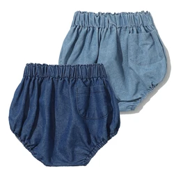 Pantalones cortos vaqueros de algodón suave para bebé